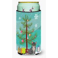 "Caroline's Treasures Asian Cat Merry Christmas Tree Tall Boy Beverage Insulator Hugger, Multicolor"