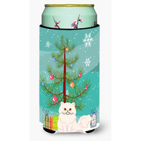 "Caroline's Treasures Persian Cat Merry Christmas Tree Tall Boy Beverage Insulator Hugger, Multicolor"