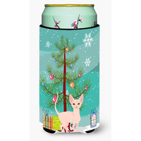 "Caroline's Treasures Sphynx Cat Merry Christmas Tree Tall Boy Beverage Insulator Hugger, Multicolor"