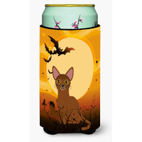 "Caroline's Treasures Halloween Abyssinian Cat Tall Boy Beverage Insulator Hugger, Multicolor"