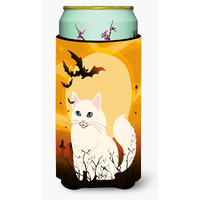 "Caroline's Treasures Halloween Turkish Angora Cat Tall Boy Beverage Insulator Hugger, Multicolor"