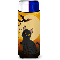 "Caroline's Treasures Halloween Bombay Cat Michelob Ultra Hugger For Slim Cans, Slim Can, Multicolor"