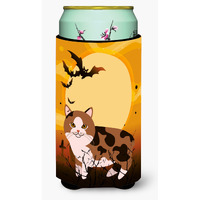 "Caroline's Treasures Halloween Manx Cat Tall Boy Beverage Insulator Hugger, Multicolor"