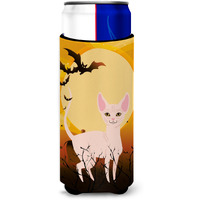 "Caroline's Treasures Halloween Sphynx Cat Michelob Ultra Hugger For Slim Cans, Slim Can, Multicolor"