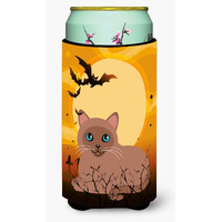 "Caroline's Treasures Halloween Tonkinese Cat Tall Boy Beverage Insulator Hugger, Multicolor"