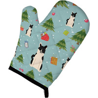 "Caroline's Treasures BB4689OVMT Christmas Russo-European Laika Spitz Oven Mitt, 12"" by 8.5"", Multicolor"