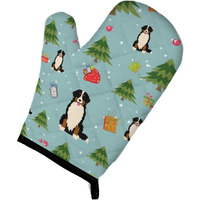 "Caroline's Treasures BB4696OVMT Christmas Bernese Mountain Dog Oven Mitt, 12"" by 8.5"", Multicolor"