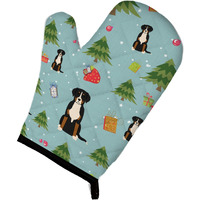 "Caroline's Treasures BB4697OVMT Christmas Greater Swiss Mountain Dog Oven Mitt, 12"" by 8.5"", Multicolor"