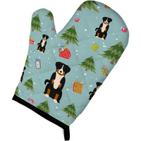 "Caroline's Treasures BB4703OVMT Christmas Appenzeller Sennenhund Oven Mitt, 12"" by 8.5"", Multicolor"