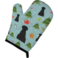 "Caroline's Treasures BB4726OVMT Christmas Giant Schnauzer Oven Mitt, 12"" by 8.5"", Multicolor"