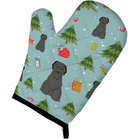 "Caroline's Treasures BB4741OVMT Christmas Briard Black Oven Mitt, 12"" by 8.5"", Multicolor"