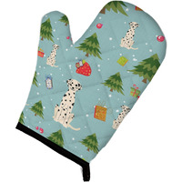 "Caroline's Treasures BB4757OVMT Christmas Dalmatian Oven Mitt, 12"" by 8.5"", Multicolor"