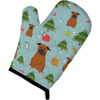 "Caroline's Treasures BB4771OVMT Christmas Chinese Chongqing Dog Oven Mitt, 12"" by 8.5"", Multicolor"