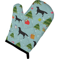 "Caroline's Treasures BB4832OVMT Christmas Black Labrador Retriever Oven Mitt, 12"" by 8.5"", Multicolor"
