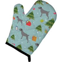 "Caroline's Treasures BB4835OVMT Christmas German Wirehaired Pointer Oven Mitt, 12"" by 8.5"", Multicolor"