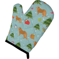 "Caroline's Treasures BB4849OVMT Christmas Caucasian Shepherd Dog Oven Mitt, 12"" by 8.5"", Multicolor"