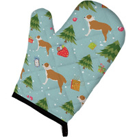 "Caroline's Treasures BB4852OVMT Christmas Central Asian Shepherd Dog Oven Mitt, 12"" by 8.5"", Multicolor"
