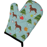 "Caroline's Treasures BB4853OVMT Christmas Australian Kelpie Dog Oven Mitt, 12"" by 8.5"", Multicolor"