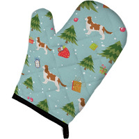 "Caroline's Treasures BB4873OVMT Christmas Cavalier King Charles Spaniel Oven Mitt, 12"" by 8.5"", Multicolor"