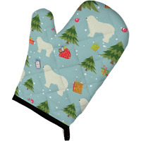 "Caroline's Treasures BB4879OVMT Christmas Komondor Oven Mitt, 12"" by 8.5"", Multicolor"