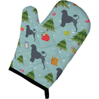 "Caroline's Treasures BB4892OVMT Christmas Portuguese Water Dog Oven Mitt, 12"" by 8.5"", Multicolor"