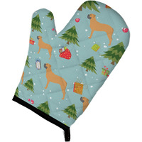 "Caroline's Treasures BB4895OVMT Christmas Bullmastiff Oven Mitt, 12"" by 8.5"", Multicolor"