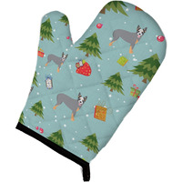 "Caroline's Treasures BB4906OVMT Christmas Australian Cattle Dog Oven Mitt, 12"" by 8.5"", Multicolor"