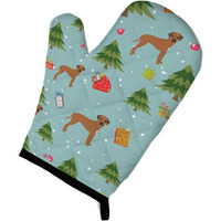 "Caroline's Treasures BB4976OVMT Christmas Rhodesian Ridgeback Oven Mitt, 12"" by 8.5"", Multicolor"