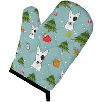 "Caroline's Treasures BB4998OVMT Christmas Bull Terrier Oven Mitt, 12"" by 8.5"", Multicolor"