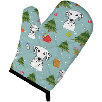 "Caroline's Treasures BB4999OVMT Christmas Dalmatian Oven Mitt, 12"" by 8.5"", Multicolor"