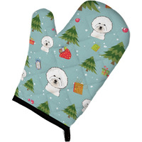 "Caroline's Treasures BB5006OVMT Christmas Bichon Frise Oven Mitt, 12"" by 8.5"", Multicolor"