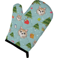 "Caroline's Treasures BB5040OVMT Christmas Chihuahua Oven Mitt, 12"" by 8.5"", Multicolor"