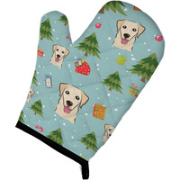 "Caroline's Treasures BB5041OVMT Christmas Golden Retriever Oven Mitt, 12"" by 8.5"", Multicolor"
