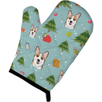 "Caroline's Treasures BB5042OVMT Christmas Sable Corgi Oven Mitt, 12"" by 8.5"", Multicolor"