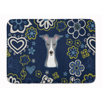 "Caroline's Treasures Blue Flowers Italian Greyhound, 19"" x 27"", Multicolor"