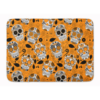 "Caroline's Treasures Day of the Dead Orange Floor Mat, 19"" x 27"", Multicolor"