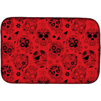 "Caroline's Treasures Day of the Dead Orange Dish Drying Mat, 14"" x 21"""