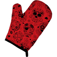 "Caroline's Treasures BB5119OVMT Day of the Dead Orange Oven Mitt, Multicolor, 12"" x 8.5"""