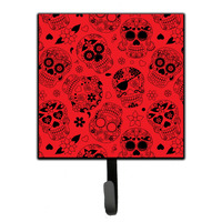 "Caroline's Treasures Day of the Dead Orange Wall Hook, Small, Multicolor"