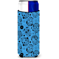 "Caroline's Treasures Day of The Dead Red Michelob Ultra Hugger For Slim Cans, Slim Can, Multicolor"