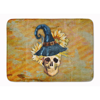 "Caroline's Treasures Day of the Dead Witch Skull Floor Mat, 19"" x 27"", Multicolor"