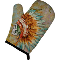 "Caroline's Treasures BB5127OVMT Day of the Dead Indian Skull Oven Mitt, Multicolor, 12"" x 8.5"""