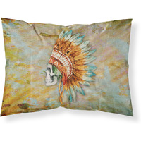 "Caroline's Treasures Day of the Dead Indian Skull Pillowcase, Standard, Multicolor"