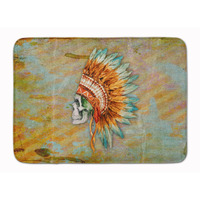 "Caroline's Treasures Day of the Dead Indian Skull Floor Mat, 19"" x 27"", Multicolor"