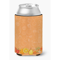 "Caroline's Treasures Fruits & Vegetables In Orange Can or Bottle Hugger, Can Hugger, Multicolor"