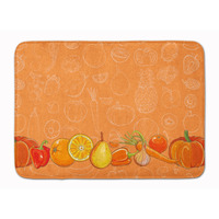 "Caroline's Treasures Fruits and Vegetables in Orange Floor Mat, 19"" x 27"", Multicolor"