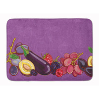"Caroline's Treasures Fruits and Vegetables in Purple Floor Mat, 19"" x 27"", Multicolor"