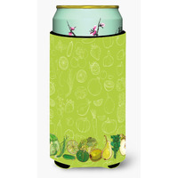 "Caroline's Treasures Fruits & Vegetables In green Tall Boy Beverage Insulator Hugger, Multicolor"
