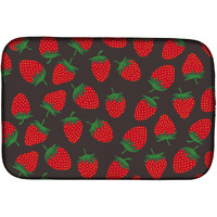 "Caroline's Treasures Strawberries on Gray Dish Drying Mat, 14"" x 21"""