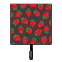 "Caroline's Treasures Strawberries on Gray Wall Hook, Small, Multicolor"